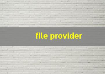 file provider